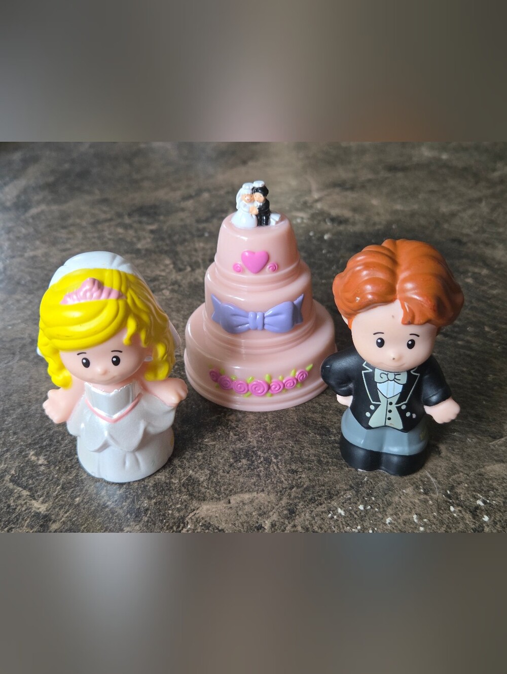 Little People Wedding Day Bride And Groom With Cake 2013